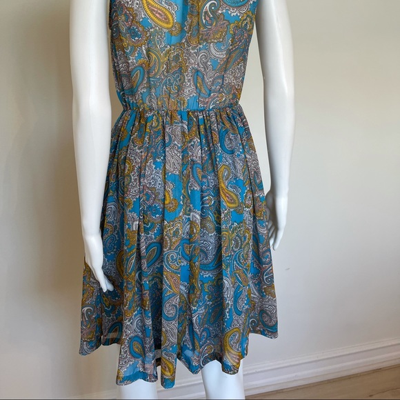 H&M Casbah Print Chiffon Dress - Fun and Elegant/ Size 6 - Picture 9 of 12